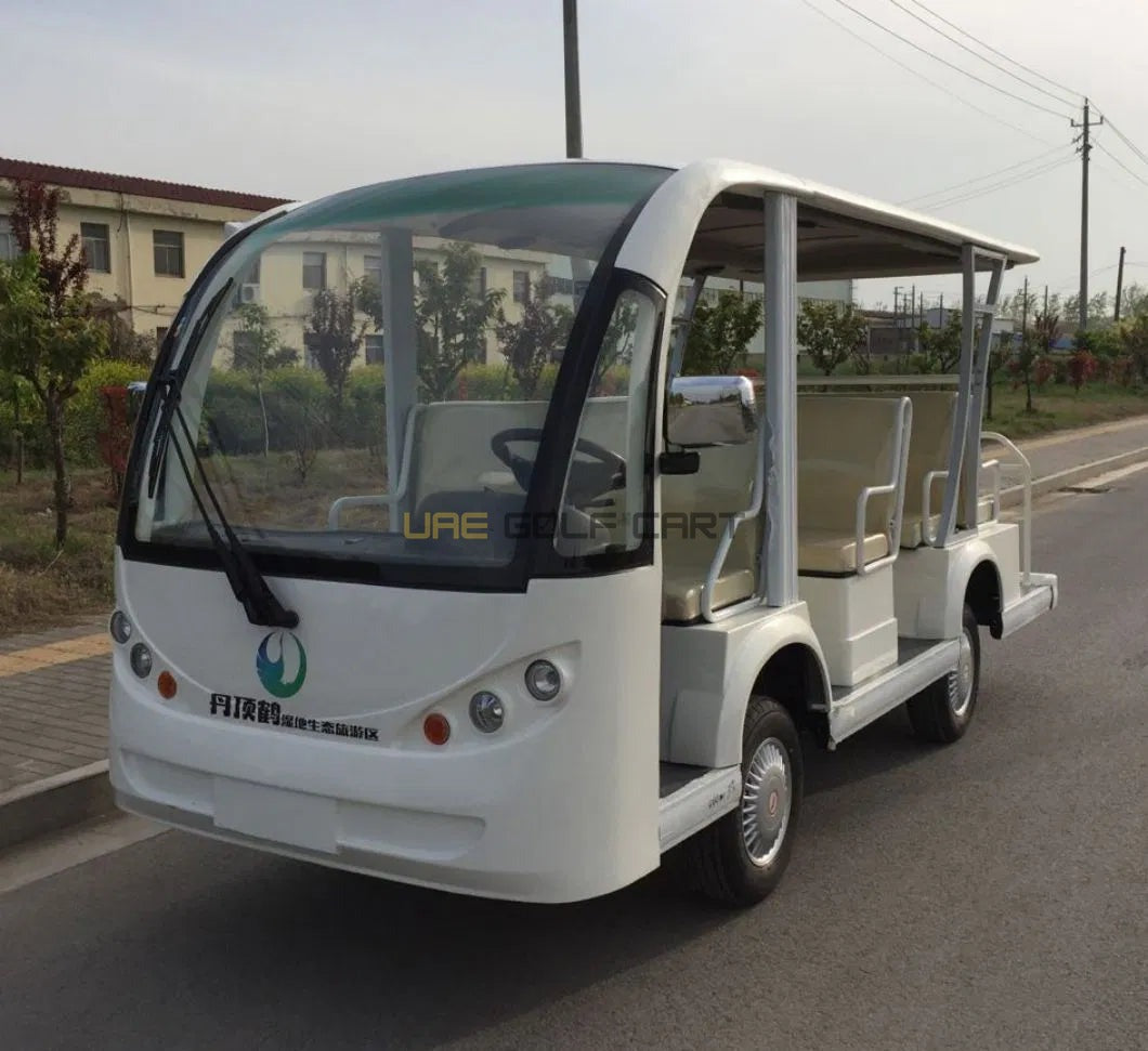 Buy 11 Passenger Open Sightseeing Golf Cart with 100 km Range - Sightseeing Electric Buses - 11 Seater at UAE Golf Cart