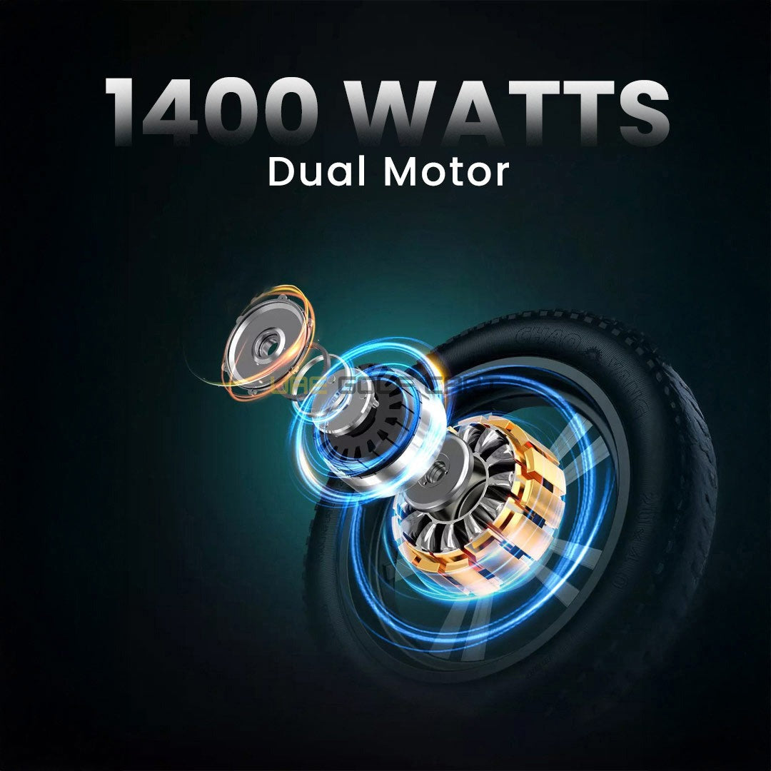 1400W Dual Motor Off-Road Electric Scooter, 75 km/h Top Speed, 100 km Range, Foldable, 150 kg Load - Foldable Electric Scooters - Photo 14 | UAE Golf Cart