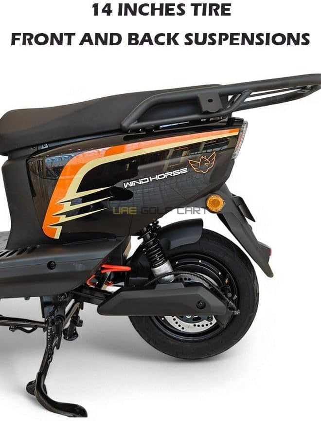 1500W 60V 20Ah Electric Scooter with Seat – 60 km/h Top Speed, 14" Tires, 45 km Range, 150 kg Load - Electric Motorbikes & Mopeds - Photo 13 | UAE Golf Cart