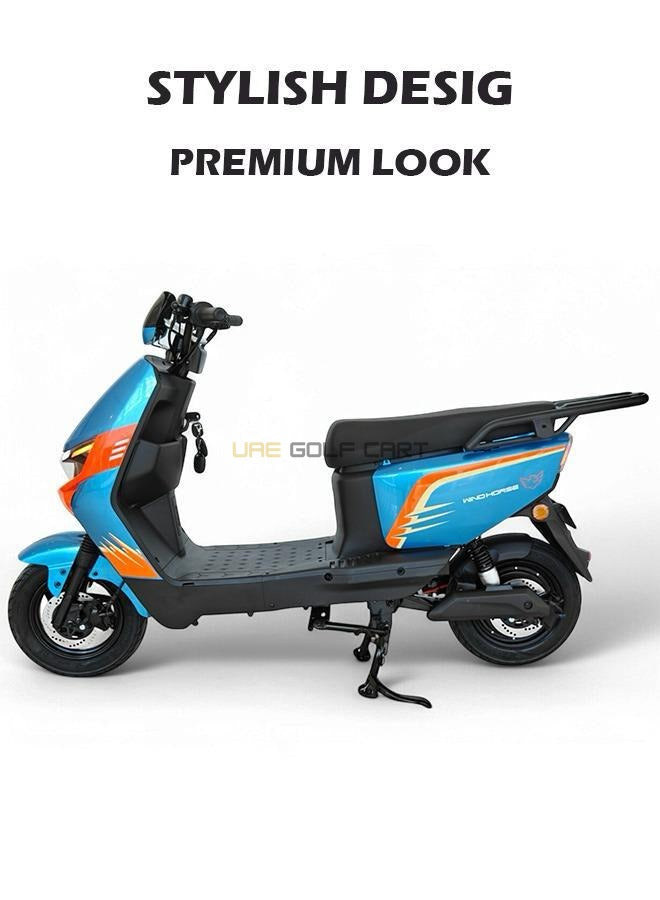 1500W 60V 20Ah Electric Scooter with Seat – 60 km/h Top Speed, 14" Tires, 45 km Range, 150 kg Load - Electric Motorbikes & Mopeds - Photo 6 | UAE Golf Cart