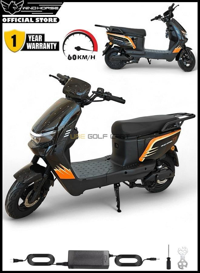 1500W 60V 20Ah Electric Scooter with Seat – 60 km/h Top Speed, 14" Tires, 45 km Range, 150 kg Load - Electric Motorbikes & Mopeds - Photo 10 | UAE Golf Cart