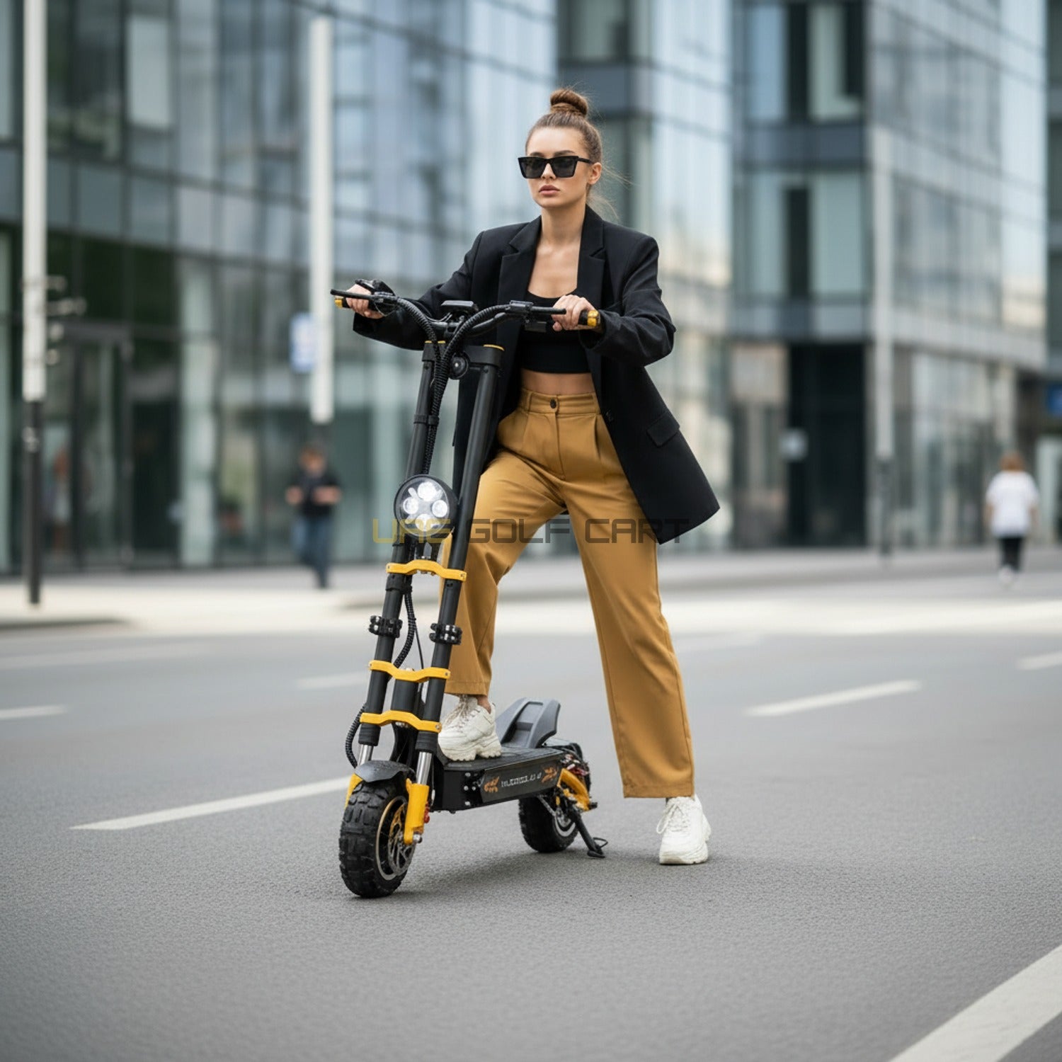 Buy 1500W Dual Motor 60V Foldable Electric Scooter with 11" Off-Road Tires, 160 km Range, 85 km/h Speed - Foldable Electric Scooters at UAE Golf Cart