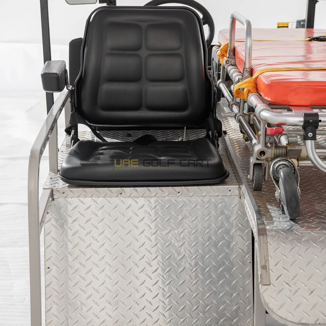 2 Seater Medical Utility Golf Cart with Patient Stretcher and Siren - Utility Golf Carts - 2 Seater - Photo 5 | UAE Golf Cart