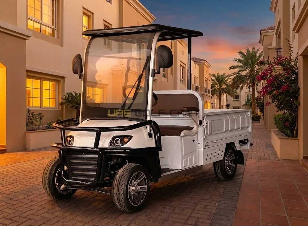 Buy 2 Seater Utility Golf Cart with Long Cargo Box and 60V Battery - Utility Golf Carts - 2 Seater at UAE Golf Cart