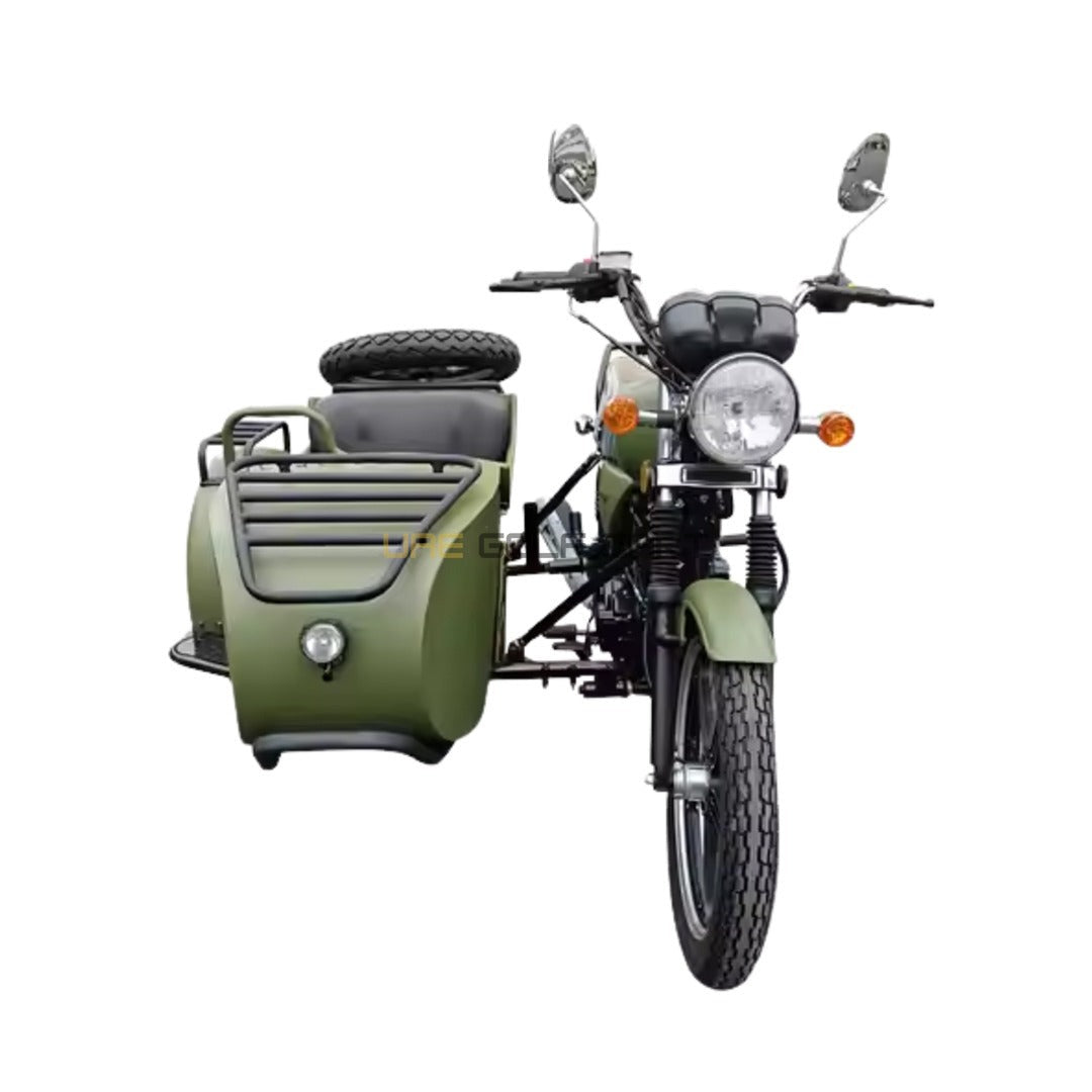 200cc Off‑Road Three‑Wheeled Motorbike with Sidecar, 90 km/h Max Speed, 12L Fuel Tank, 3‑Passenger - Electric Motorbikes & Mopeds - Photo 4 | UAE Golf Cart