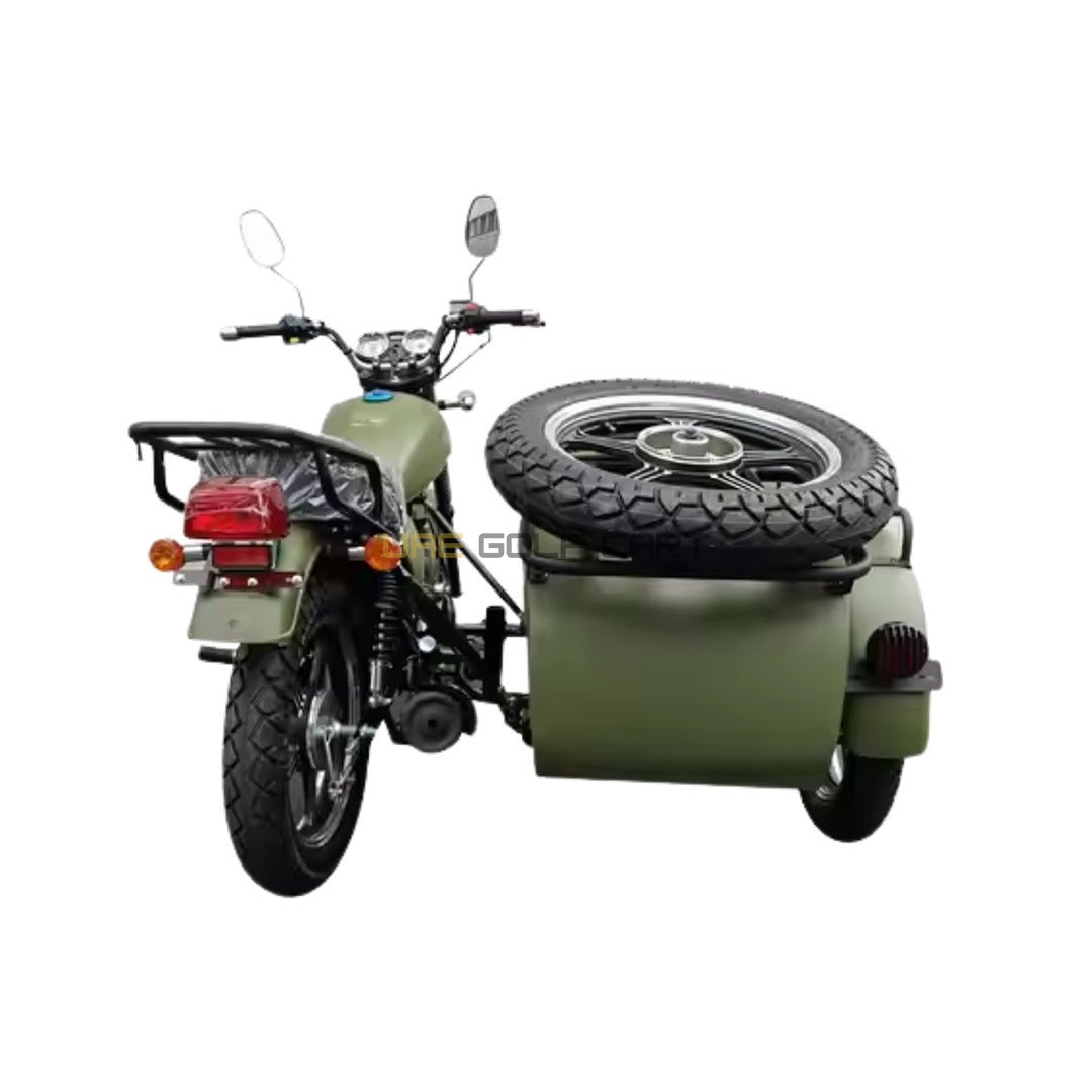 200cc Off‑Road Three‑Wheeled Motorbike with Sidecar, 90 km/h Max Speed, 12L Fuel Tank, 3‑Passenger - Electric Motorbikes & Mopeds - Photo 5 | UAE Golf Cart