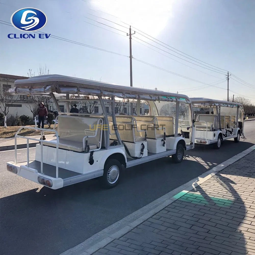 28 Seater Electric Sightseeing Shuttle and Trackless Train with 72V Motor - Sightseeing Electric Buses - 28 Seater - Photo 4 | UAE Golf Cart