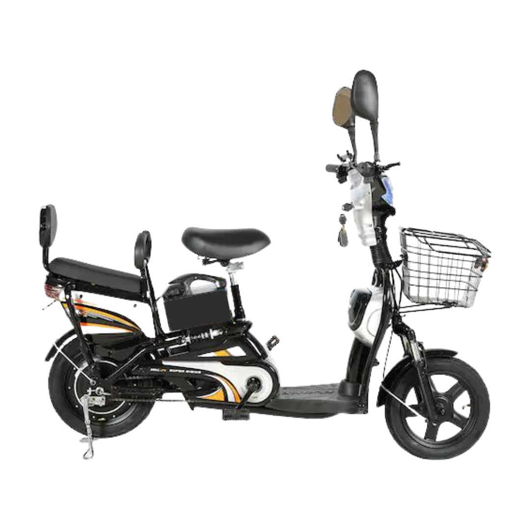 UAE Golf Cart 500W Electric Bike with 48V 12Ah Battery, 14 Inch Tires, Grocery Basket, Pedal Assist - Offroad Recreation - View 3