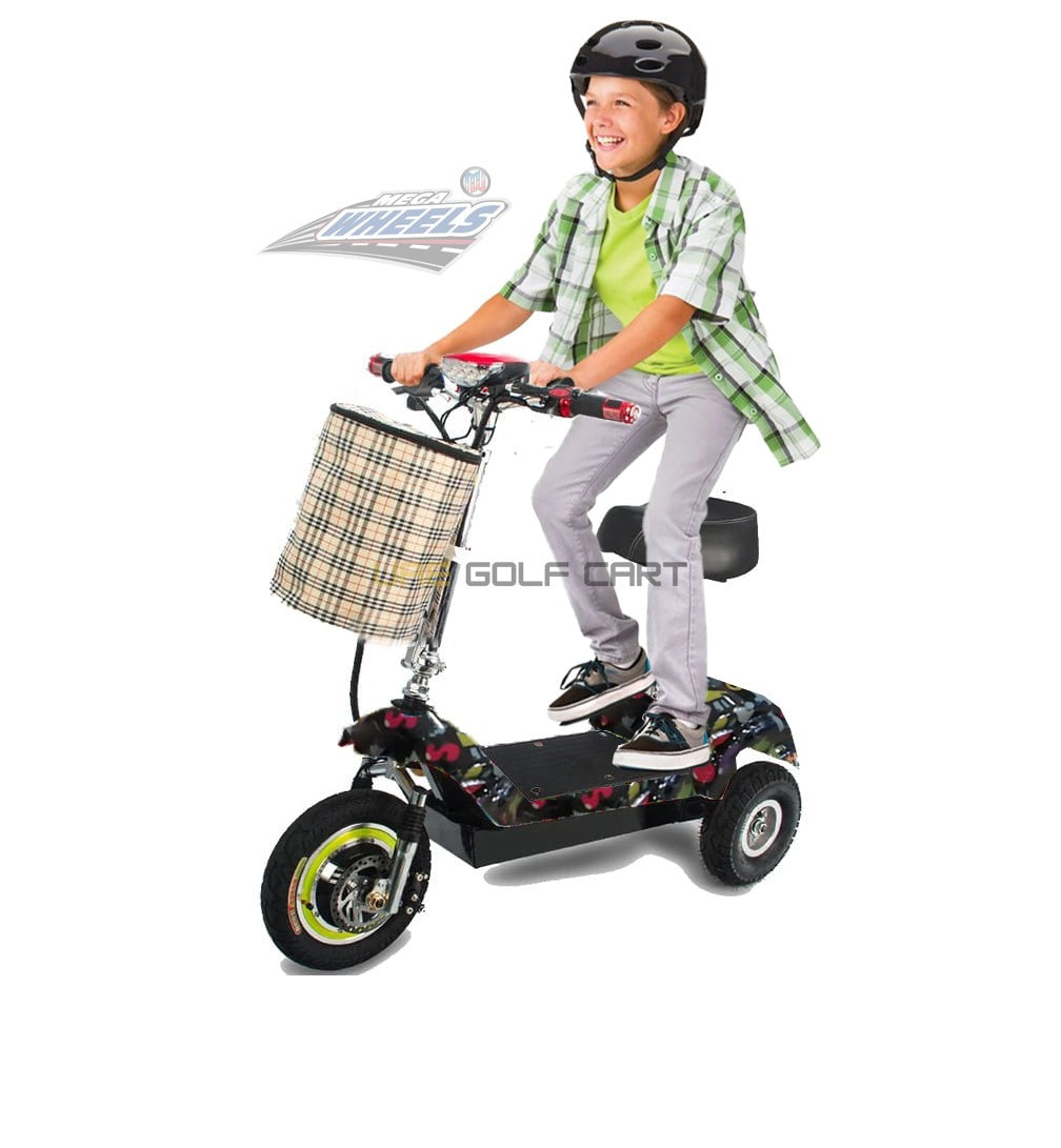 3 Wheel Electric Scooter 350W 25 km/h 36V 12Ah Foldable with Seat and Basket 100-120kg Load - Foldable Electric Scooters - Photo 6 | UAE Golf Cart
