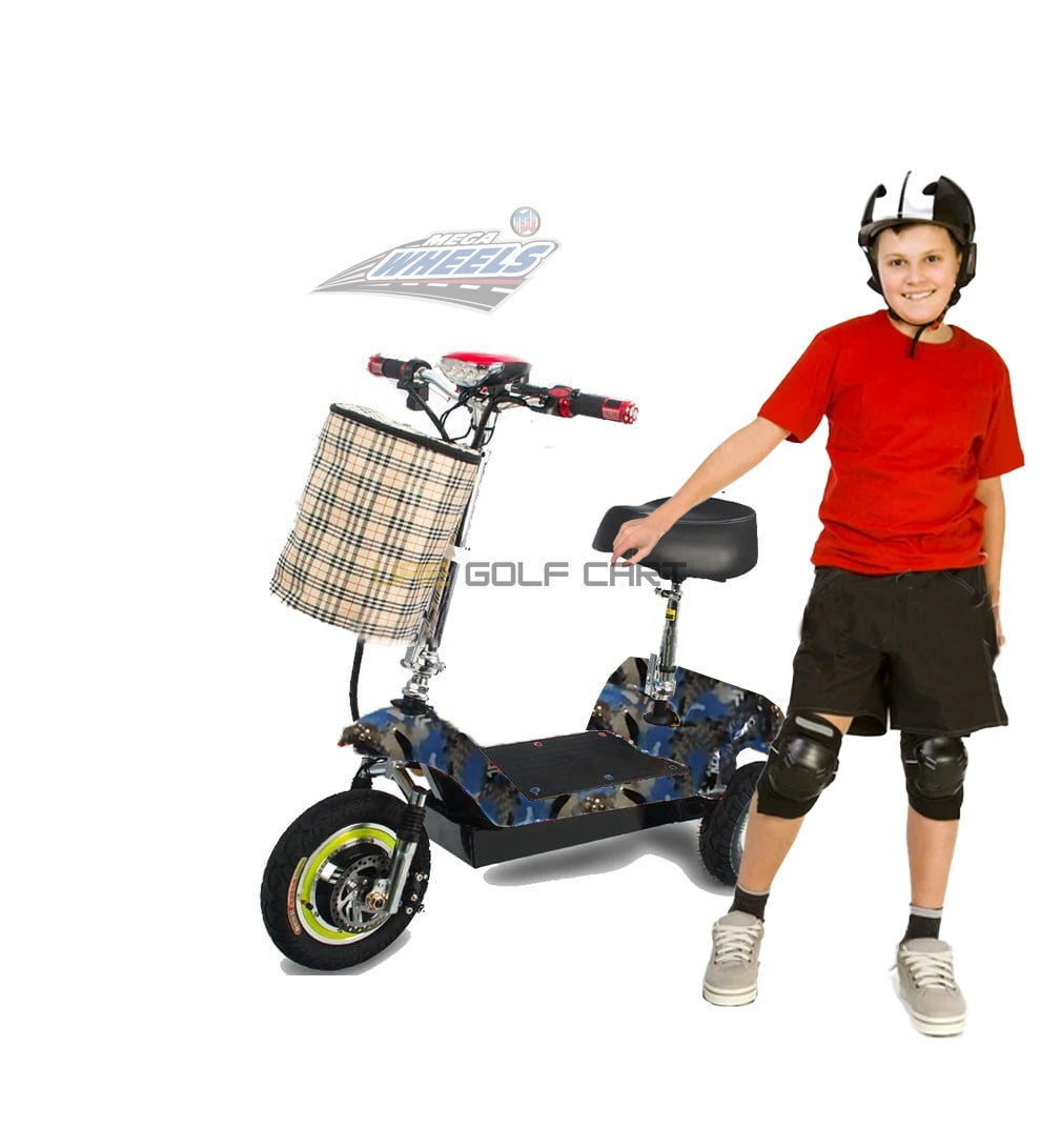 3 Wheel Electric Scooter 350W 25 km/h 36V 12Ah Foldable with Seat and Basket 100-120kg Load - Foldable Electric Scooters - Photo 7 | UAE Golf Cart