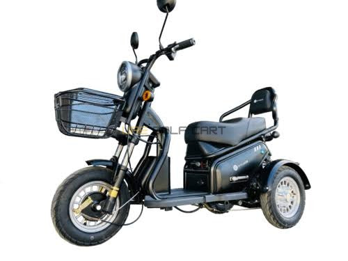 3-Wheel Electric Scooter with Dual Seats and Basket - Electric Motorbikes & Mopeds - Photo 12 | UAE Golf Cart