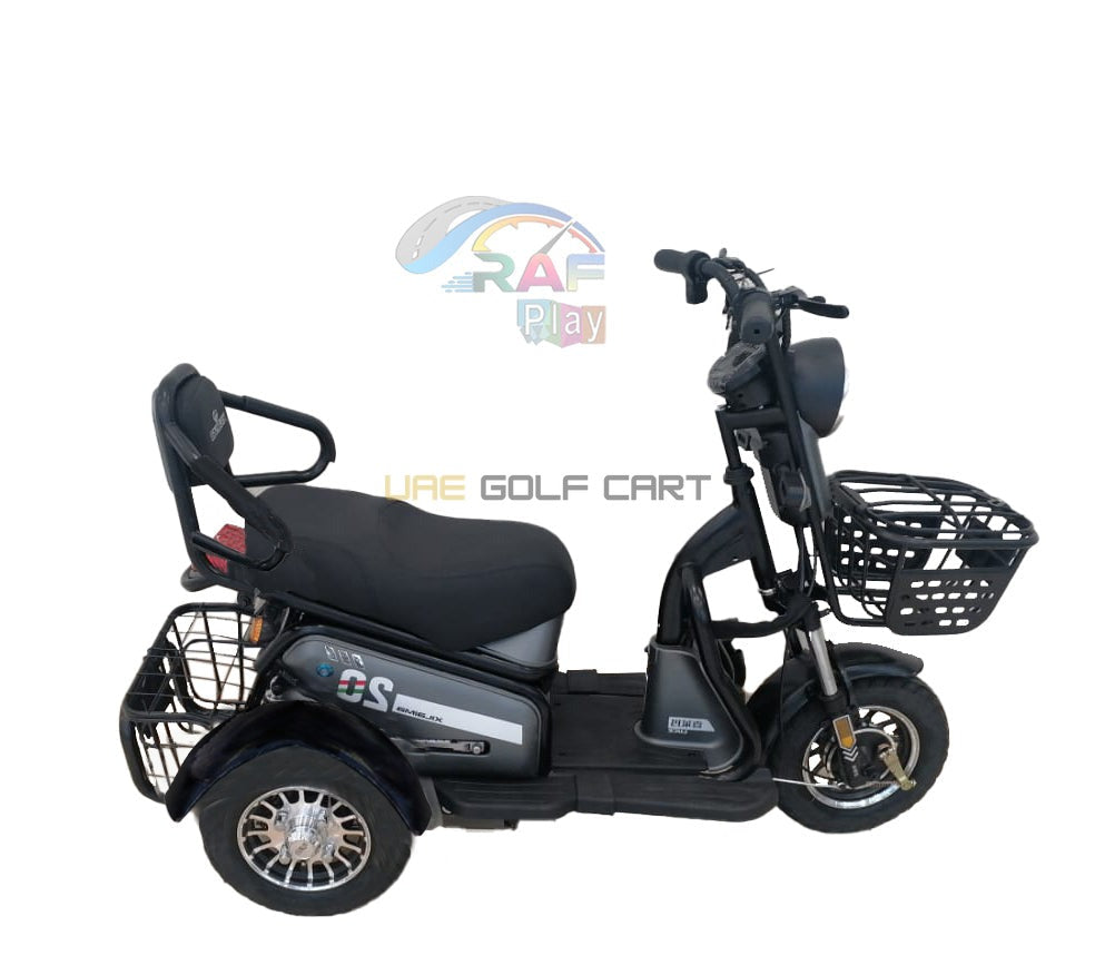 3-Wheel Electric Scooter with Dual Seats and Basket - Electric Motorbikes & Mopeds - Photo 16 | UAE Golf Cart