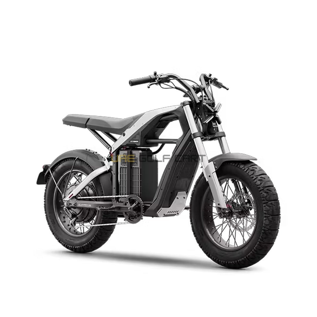 3000W Electric Bike with 1440Wh Battery, 90km Range, 35mph Top Speed, Hydraulic Disc Brakes, Dual Suspension – Off‑Road Use - Electric Bikes - Close Up | UAE Golf Cart