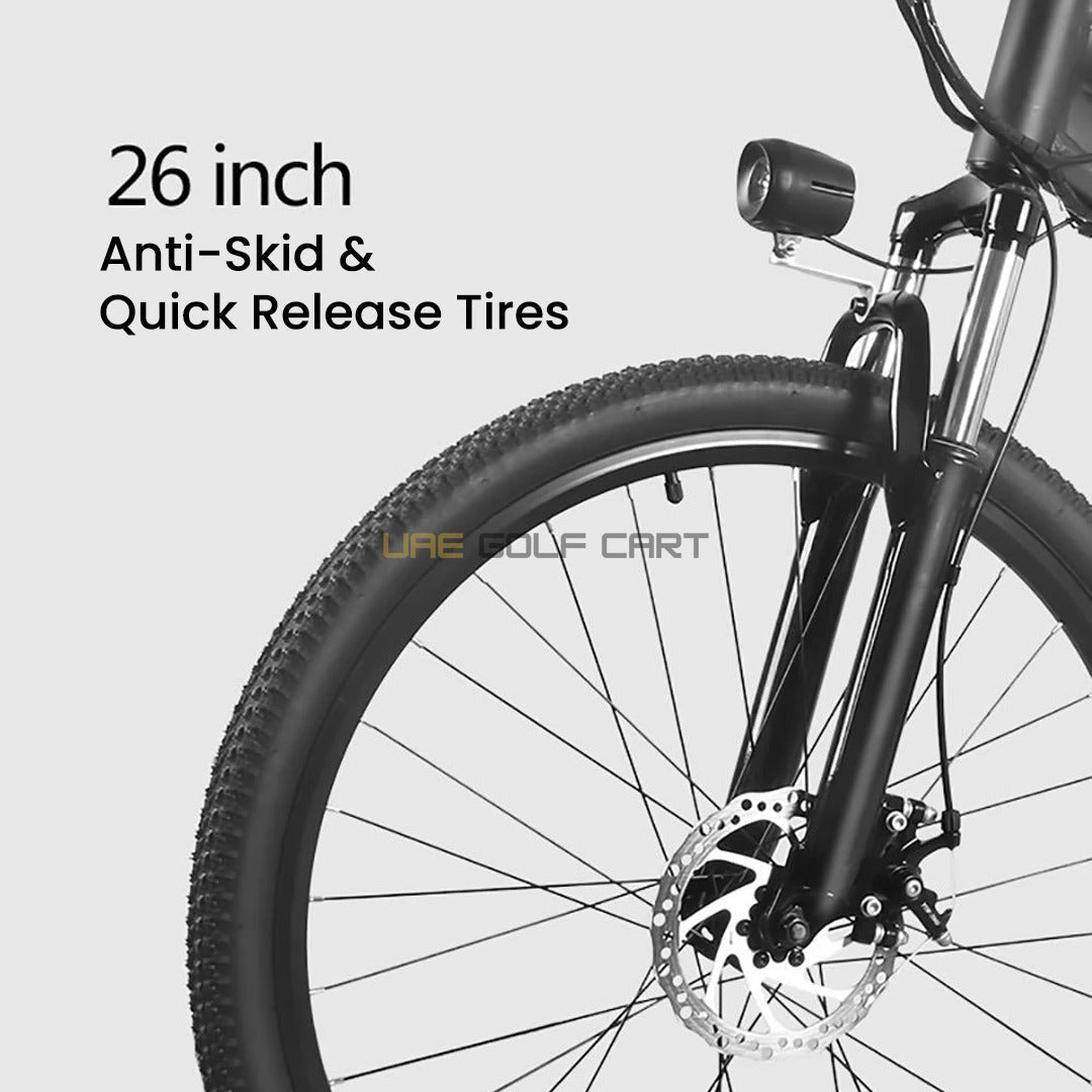 36V 350W Electric Mountain Bike with 26 Inch Wheels and Removable Battery - Electric Bikes - Photo 16 | UAE Golf Cart