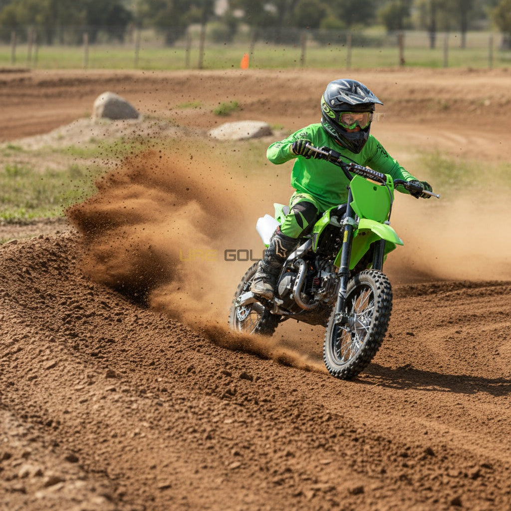 36V 500W Electric Dirt Bike for Kids - 25 km/h Top Speed, 20 km Range, 14-inch Off-Road Tires, 60 kg Load - Electric Dirt Bikes - Close Up | UAE Golf Cart