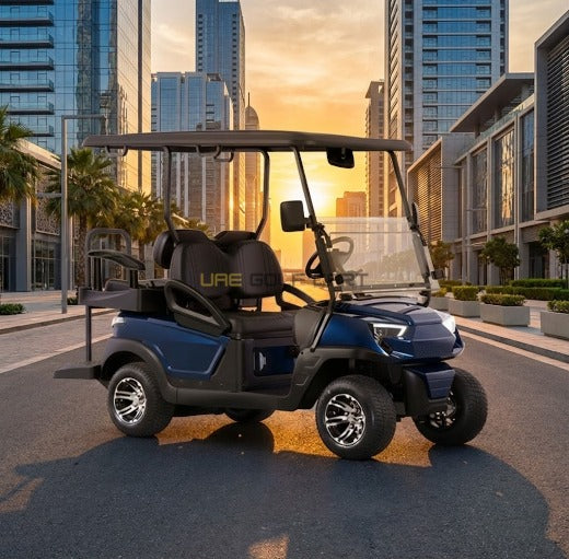Buy 4 Passenger Electric Golf Cart with Rear Flip Seat and Lithium Battery - Normal Golf Carts - 2+2 Seater at UAE Golf Cart