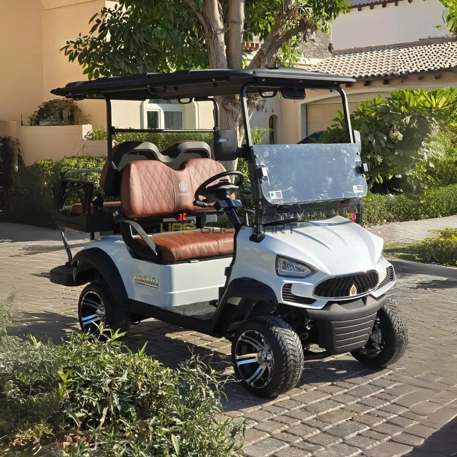 Buy 4 Passenger On Road Electric Golf Cart with Lithium Battery and Touchscreen - Normal Golf Carts - 2+2 Seater at UAE Golf Cart