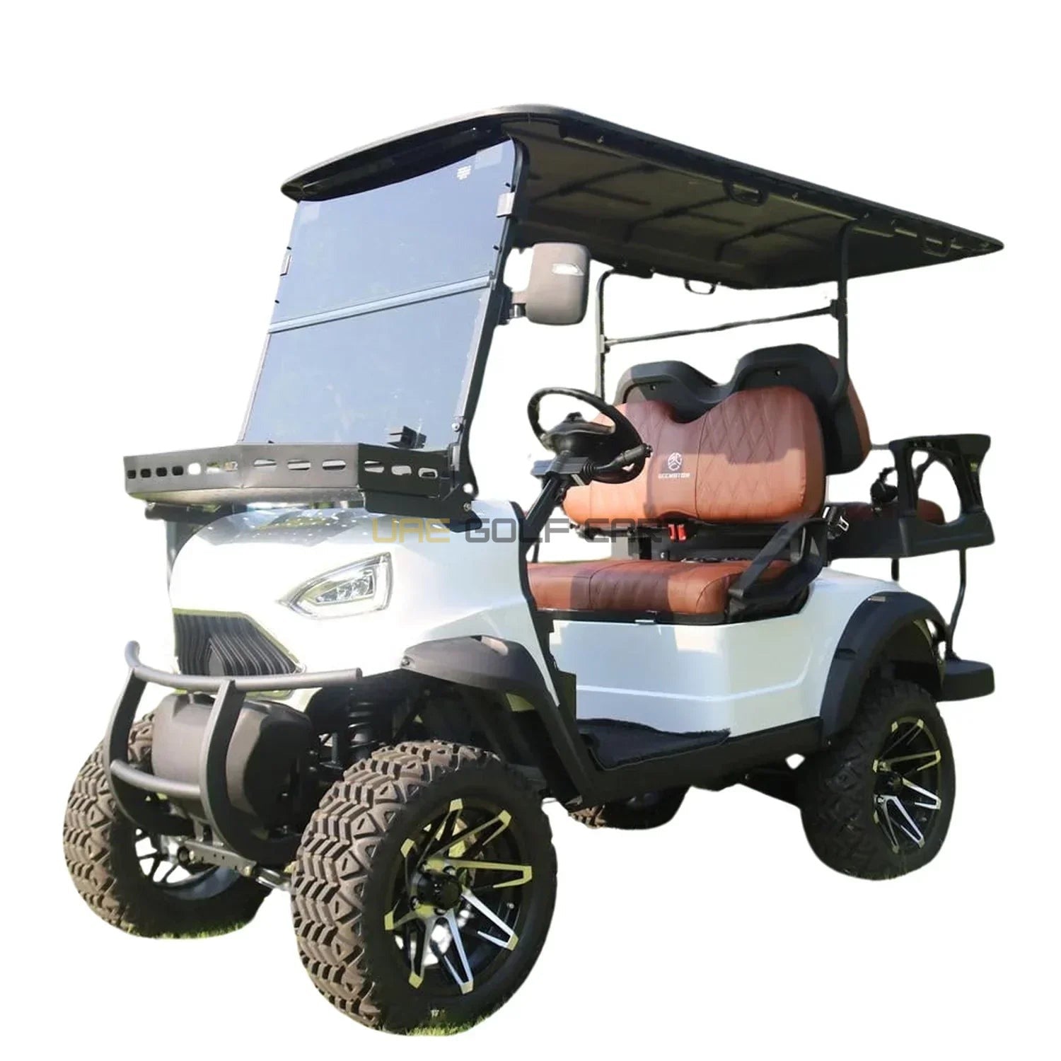 4 Seater Off Road Electric Golf Cart with Lithium Battery and Bluetooth - Normal Golf Carts - 2+2 Seater - Close Up | UAE Golf Cart
