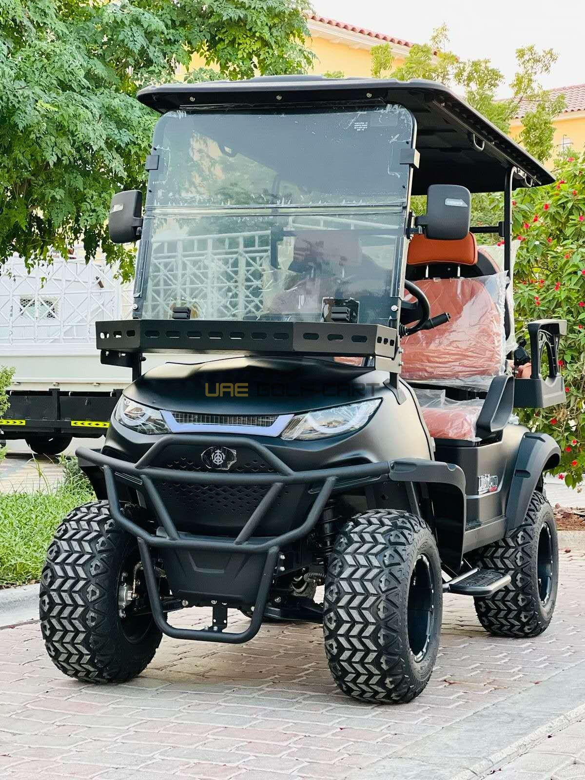 4 Seater Off Road Electric Golf Cart with Touchscreen and Lithium Battery - Normal Golf Carts - 2+2 Seater - Close Up | UAE Golf Cart