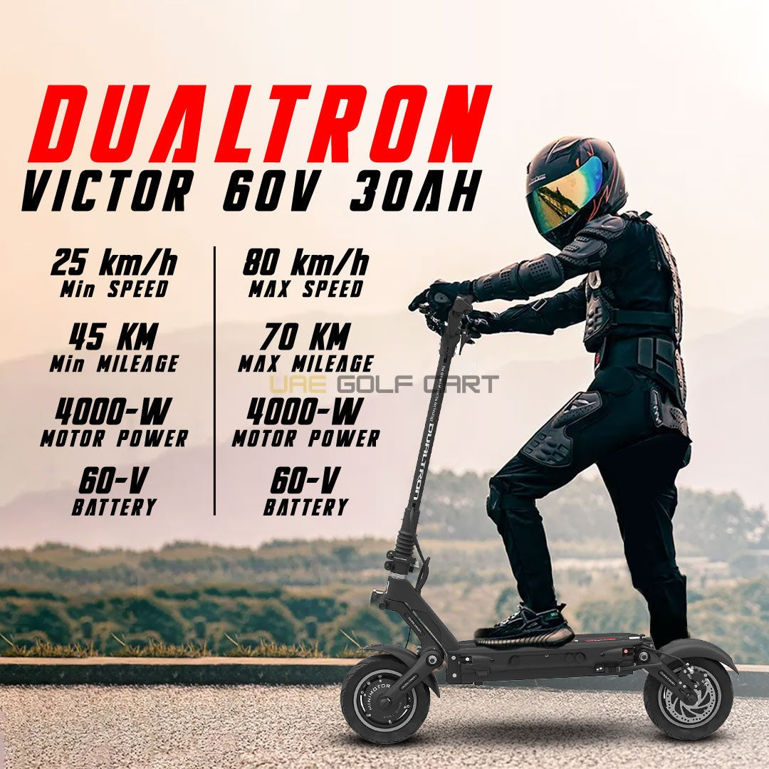 4000W 60V 30Ah Electric Scooter 80 km/h Top Speed 45-70 km Range Foldable 32 kg - Foldable Electric Scooters | UAE Golf Cart