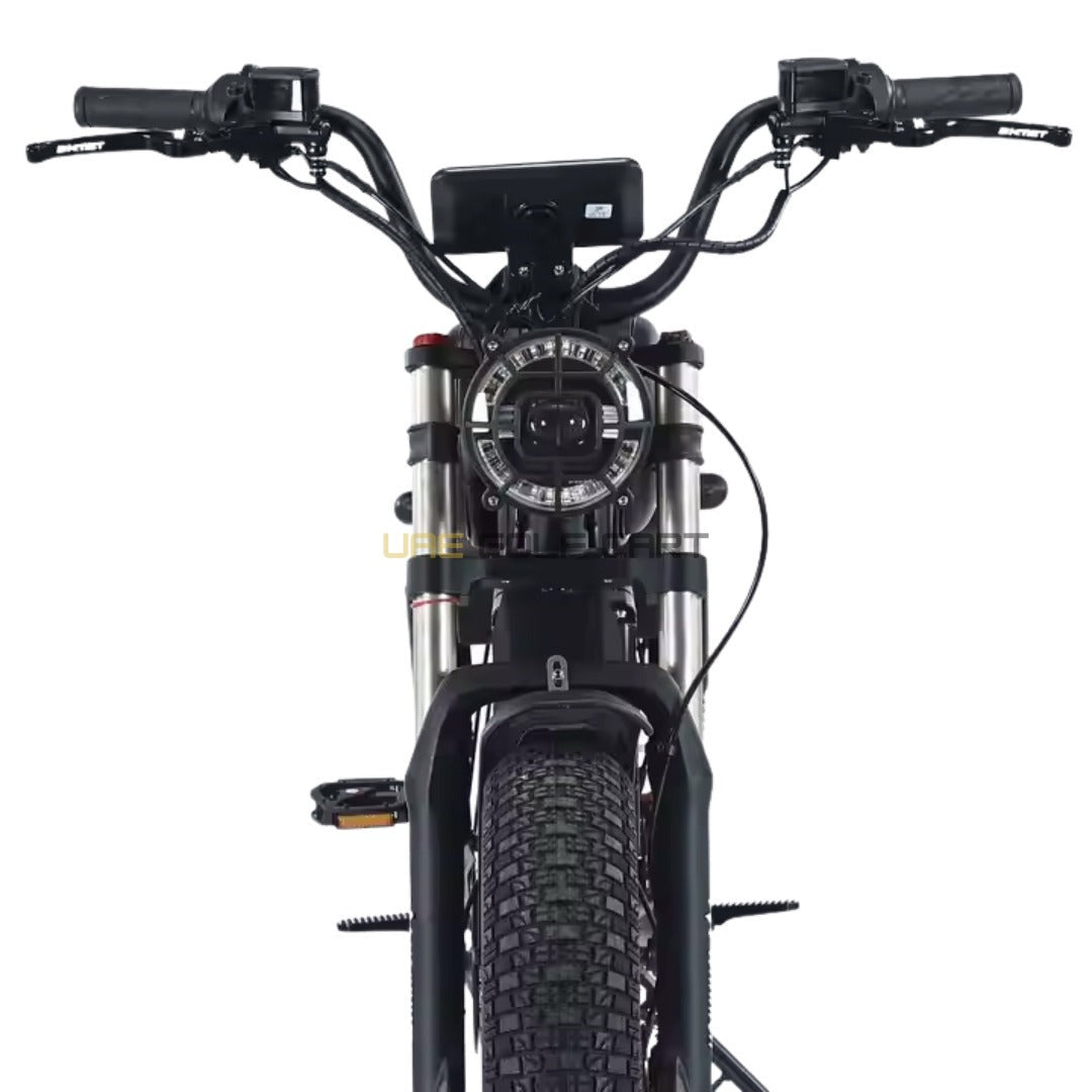 48V 1000W Electric Scooter with Removable 15Ah Battery, Fat 20x4.0 Tires, Seat, 65 km/h Top Speed, 150 kg Load - Electric Motorbikes & Mopeds - Photo 6 | UAE Golf Cart