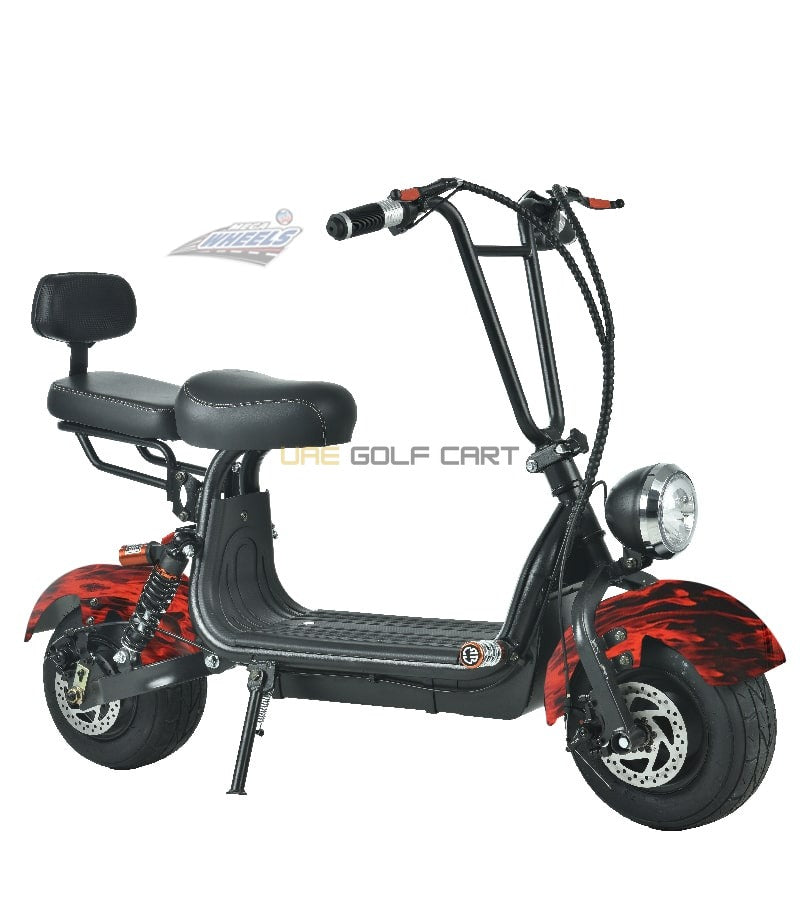 48V 1000W Mini Fat Tyre Electric Scooter with Removable Battery and Dual Seat - Electric Motorbikes & Mopeds - Photo 11 | UAE Golf Cart