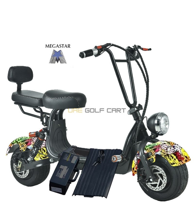 48V 1000W Mini Fat Tyre Electric Scooter with Removable Battery and Dual Seat - Electric Motorbikes & Mopeds - Photo 14 | UAE Golf Cart