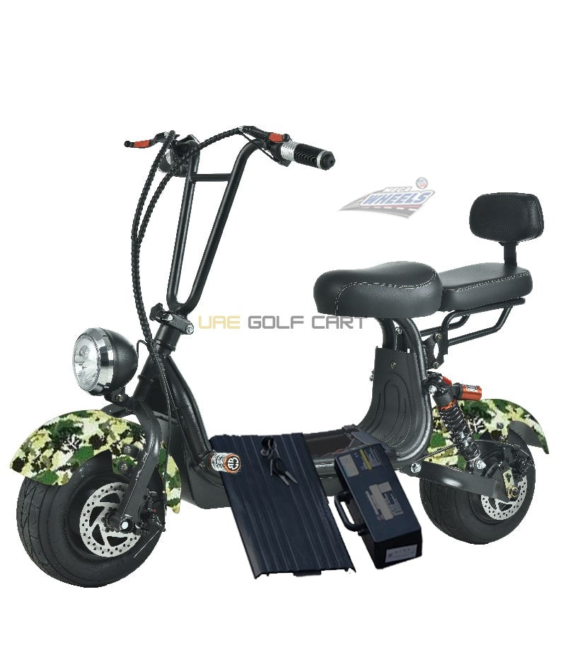 48V 1000W Mini Fat Tyre Electric Scooter with Removable Battery and Dual Seat - Electric Motorbikes & Mopeds - Photo 16 | UAE Golf Cart