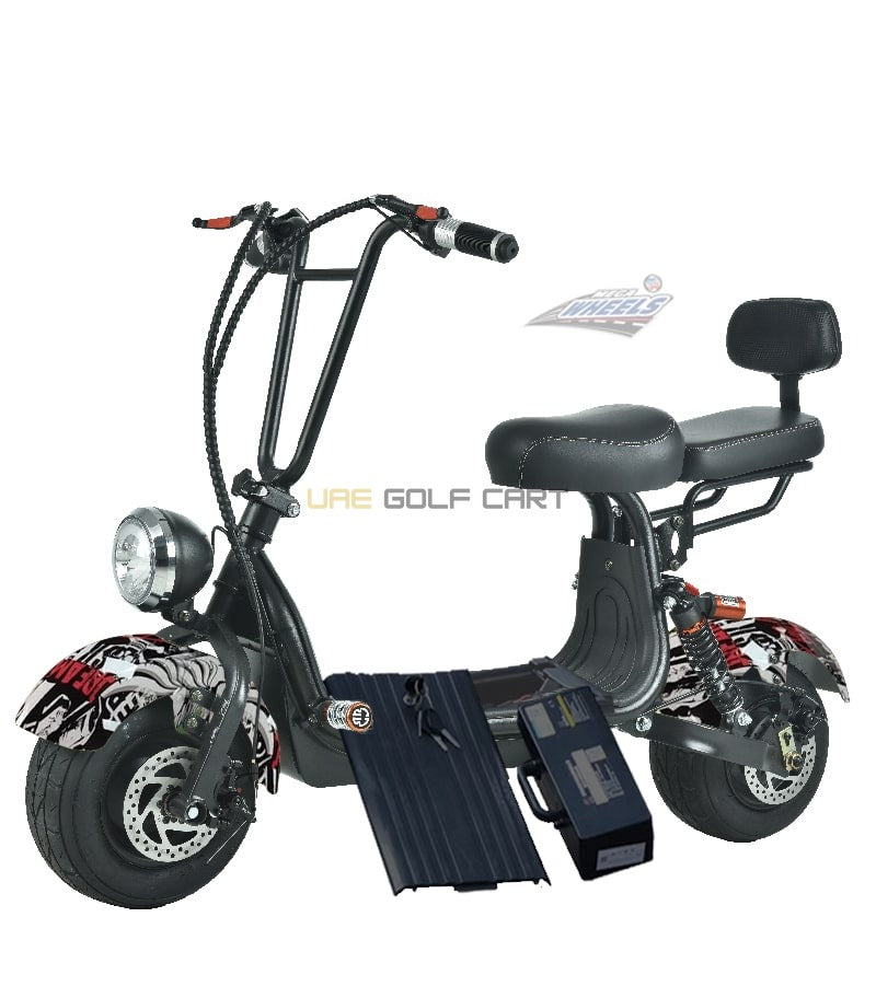 48V 1000W Mini Fat Tyre Electric Scooter with Removable Battery and Dual Seat - Electric Motorbikes & Mopeds - Photo 18 | UAE Golf Cart