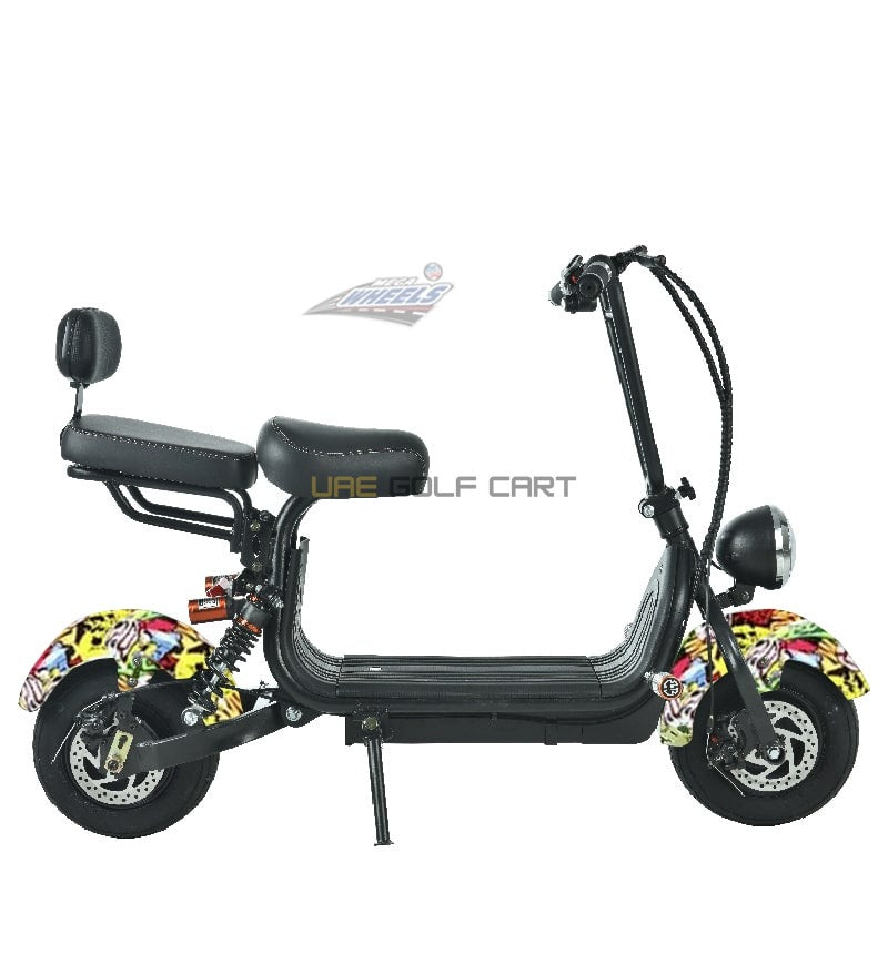 48V 1000W Mini Fat Tyre Electric Scooter with Removable Battery and Dual Seat - Electric Motorbikes & Mopeds - Photo 7 | UAE Golf Cart
