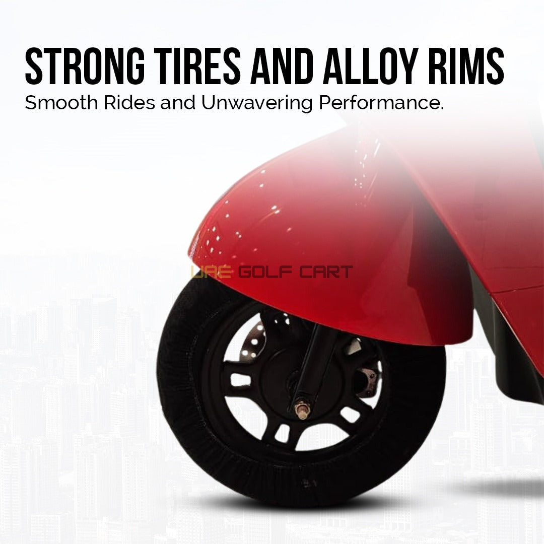 48V 1200W Adult Electric Moped Scooter 14" Wheels 35-55 km/h Speed 100kg Load - Electric Motorbikes & Mopeds | UAE Golf Cart