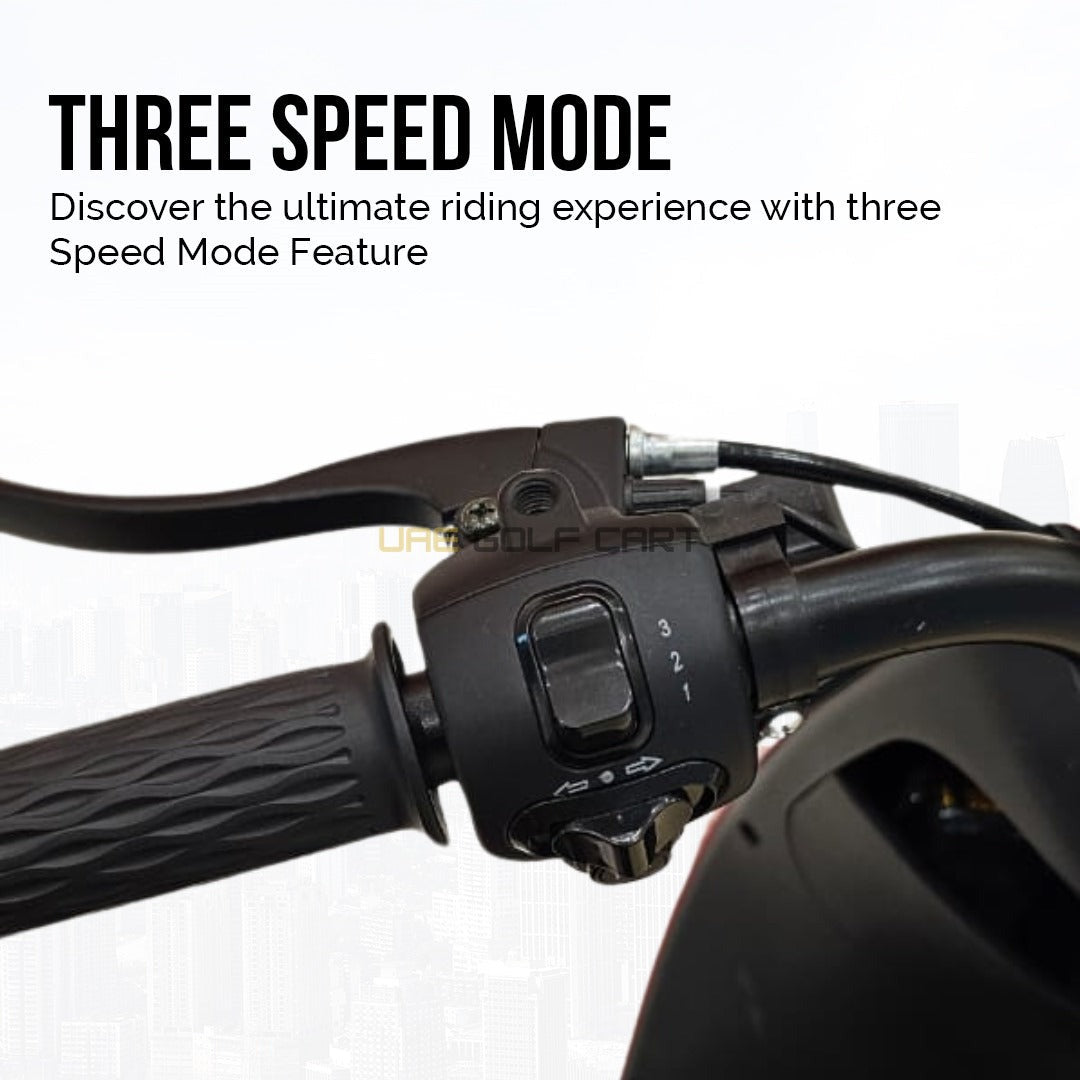 48V 1200W Adult Electric Moped Scooter 14" Wheels 35-55 km/h Speed 100kg Load - Electric Motorbikes & Mopeds - Photo 4 | UAE Golf Cart