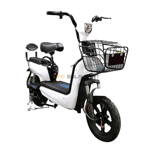 48V 12Ah Electric Scooter with Pedal Assist, Front Basket, Dual Seats, 35 km/h, 200 kg Load - Electric Motorbikes & Mopeds - Photo 9 | UAE Golf Cart