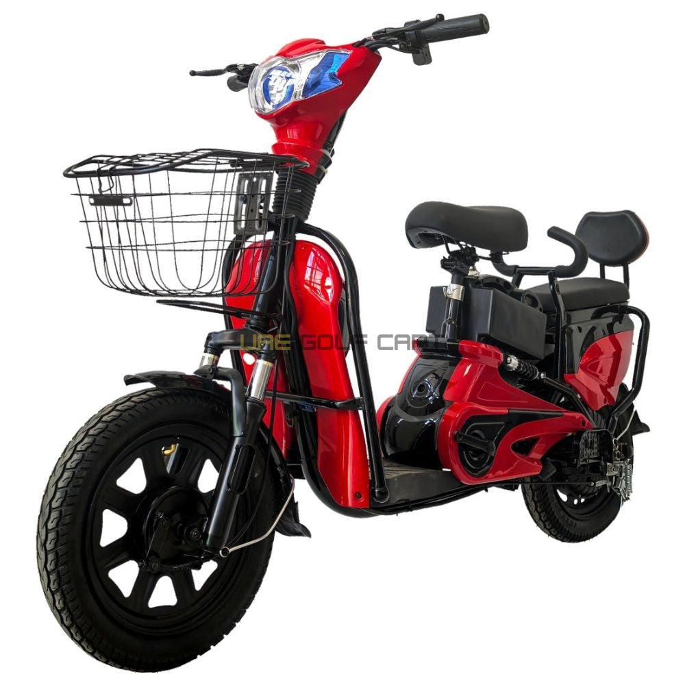 Buy 48V 12Ah Lead Acid Electric Scooter with Seat, 400W Motor, 16" Tires, Removable Battery, 32 km/h Top Speed, 40 km Range - Electric Bikes at UAE Golf Cart
