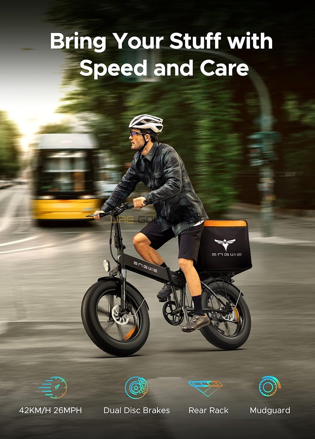 48V 13Ah Electric Fat Mountain Bike with 750W Motor, 25 km/h Speed, Foldable Frame, 150kg Load Capacity - Electric Bikes - Photo 14 | UAE Golf Cart