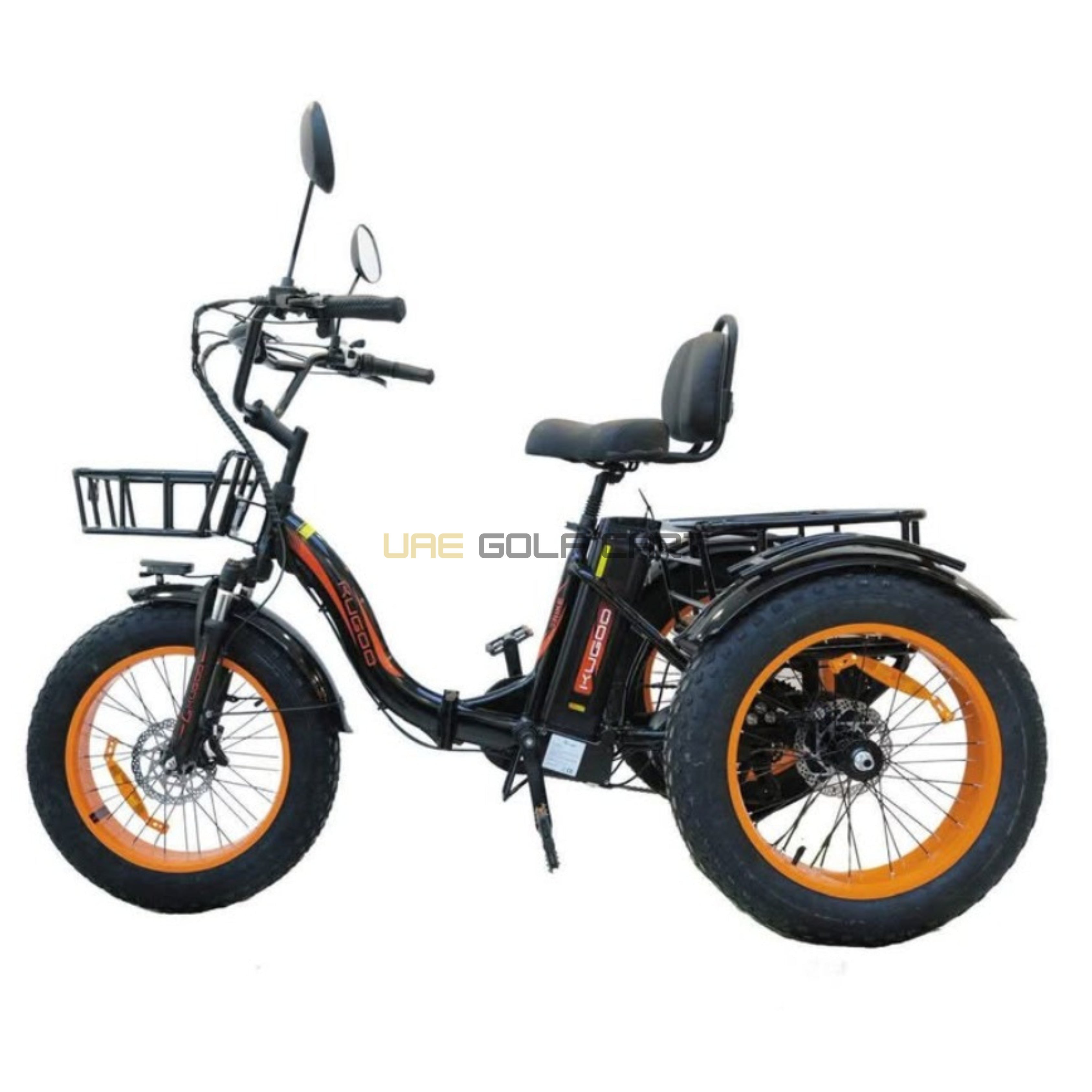 48V 15.6Ah Electric Tricycle with 750W Motor, Fat Tires, Dual Disk Brakes, 35 km/h Top Speed, 20 Inch Wheels, Comfortable Seat - Electric Motorbikes & Mopeds - Photo 4 | UAE Golf Cart