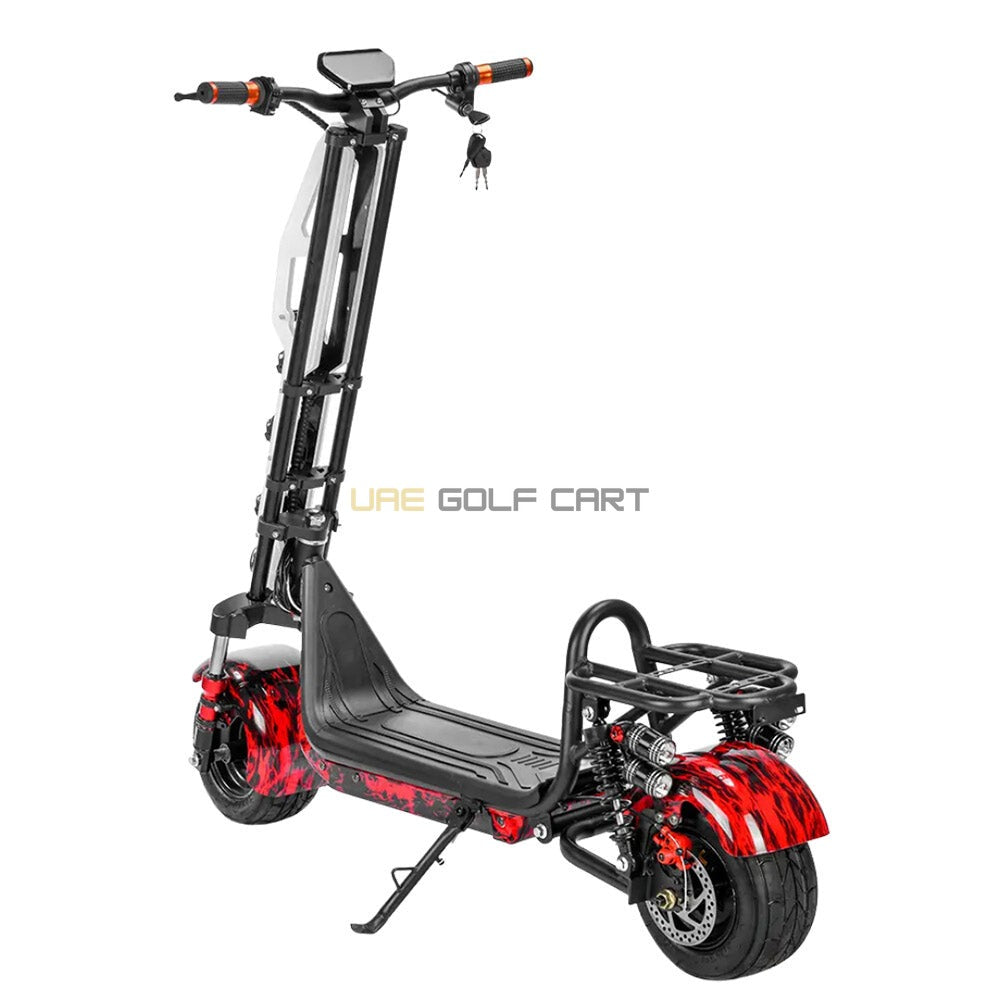 48V 1500W Foldable Fat Tyre Off Road Electric Scooter for Adults, 45 km/h Speed, 40 kg - Foldable Electric Scooters - Photo 4 | UAE Golf Cart