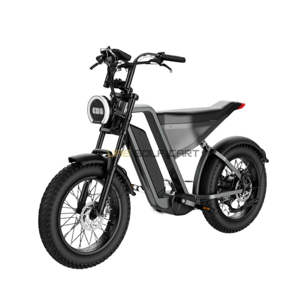 48V 18Ah Electric Bike with 1000W Motor, 20" Fat Tires, 7-Speed Shimano Gears, Hydraulic Disc Brakes, 50 MPH, 330 lbs Load Capacity - Electric Dirt Bikes | UAE Golf Cart