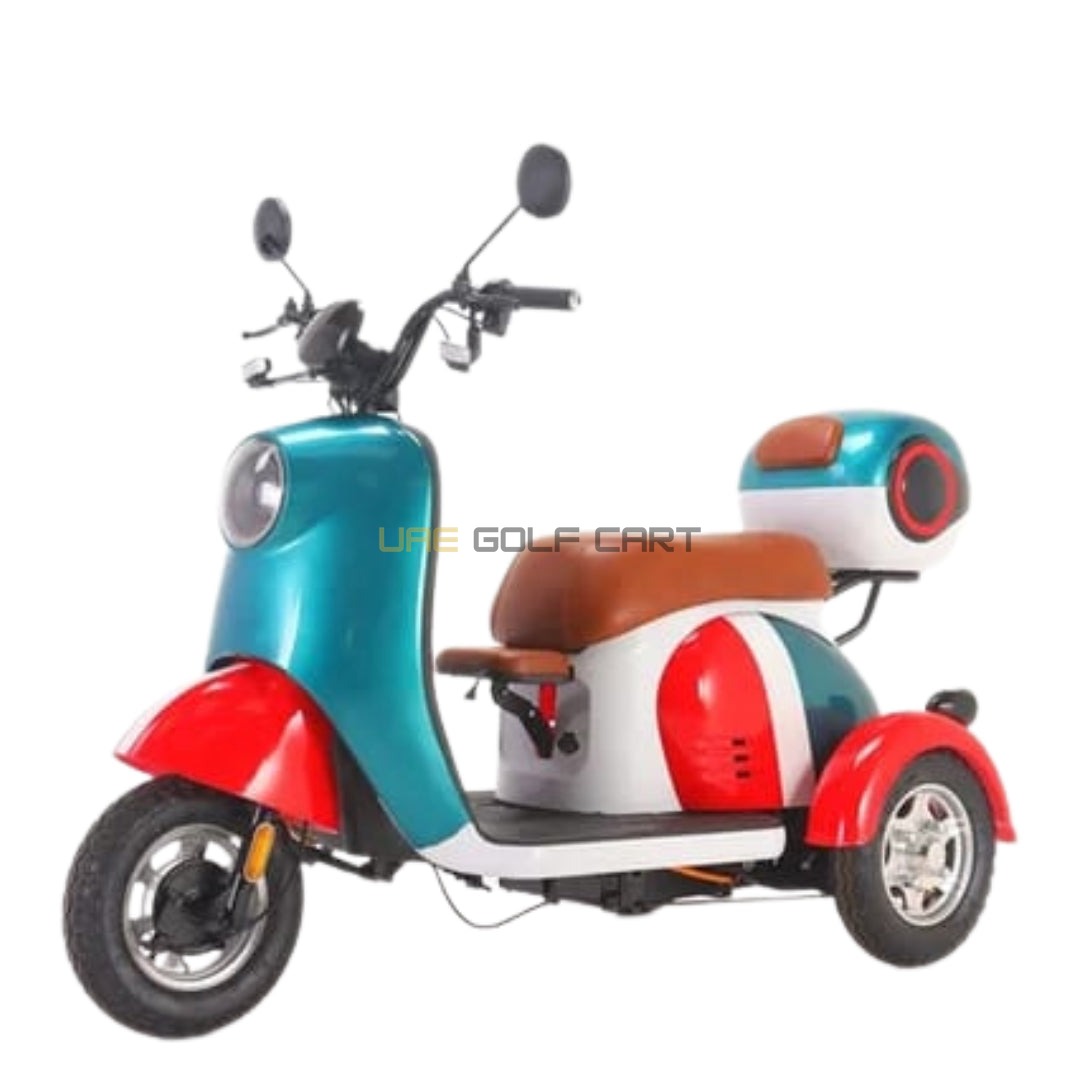 48V 20Ah Electric Parent Child Trike Scooter - 3 Seats, 30km/h Top Speed, 35km Range, 20inch Wheels, 150kg Load - Electric Motorbikes & Mopeds - Photo 6 | UAE Golf Cart