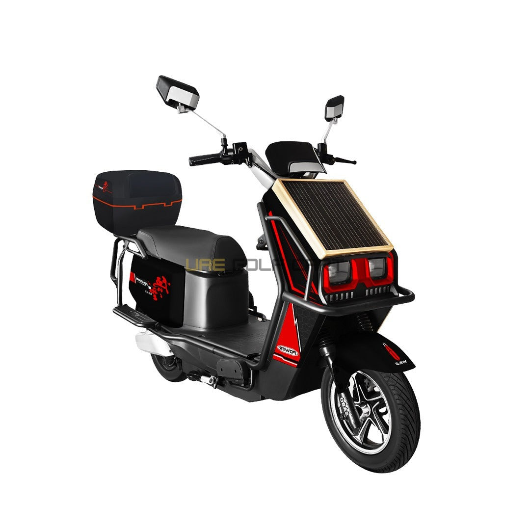 48V 2500W Hybrid Solar Electric Motorbike - 90-100 km Range, 70 km/h Top Speed, 20Ah Lead Acid Battery - Electric Motorbikes & Mopeds - Photo 12 | UAE Golf Cart