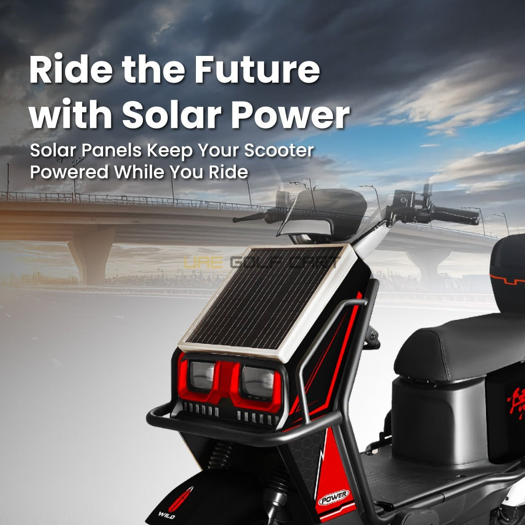 48V 2500W Hybrid Solar Electric Motorbike - 90-100 km Range, 70 km/h Top Speed, 20Ah Lead Acid Battery - Electric Motorbikes & Mopeds - Photo 22 | UAE Golf Cart