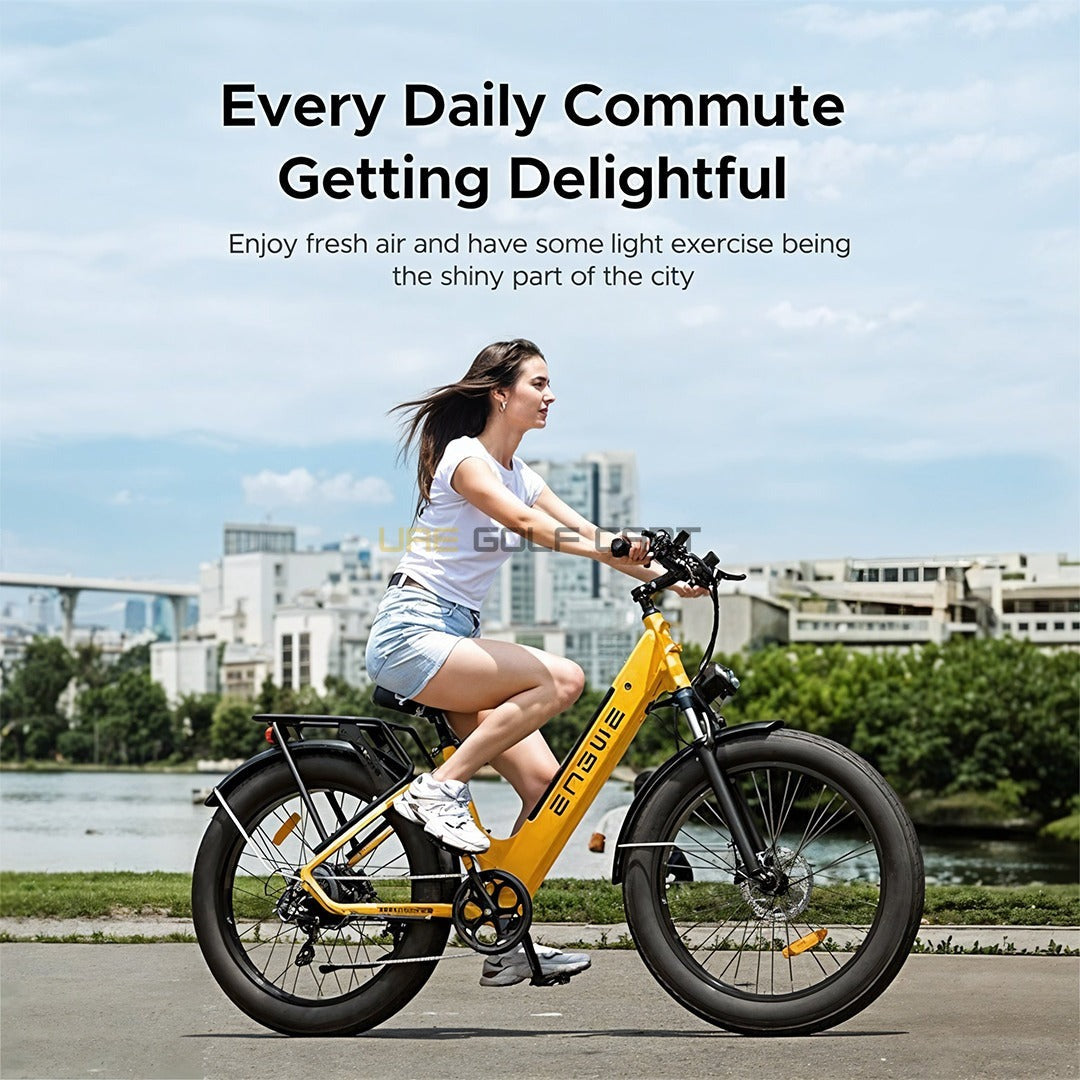 48V 250W Electric Bike with 16Ah Battery, 25 km/h Top Speed, 140 km Range, 150kg Load Capacity, 26x4.0 Tires - Electric Bikes | UAE Golf Cart