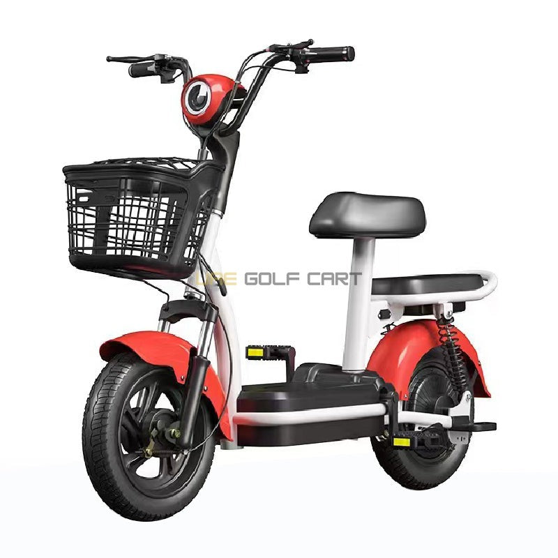 48V 350W 2-Seater Foldable Electric Scooter with Pedal and Removable Battery - Electric Grocery Bike - Photo 4 | UAE Golf Cart