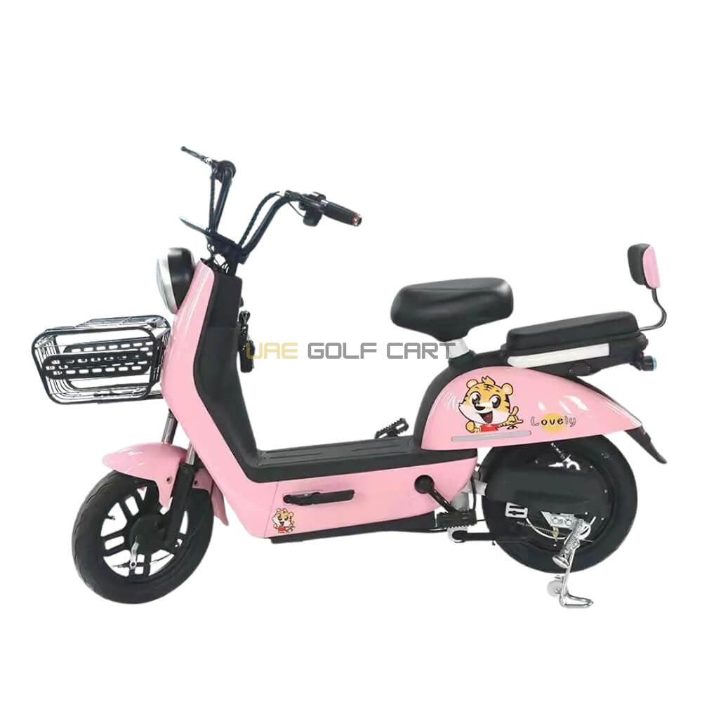 48V 350W Dual Mode Electric Pedal Scooter 2 Seat 35 km/h with LED Display - Electric Grocery Bike - Photo 12 | UAE Golf Cart