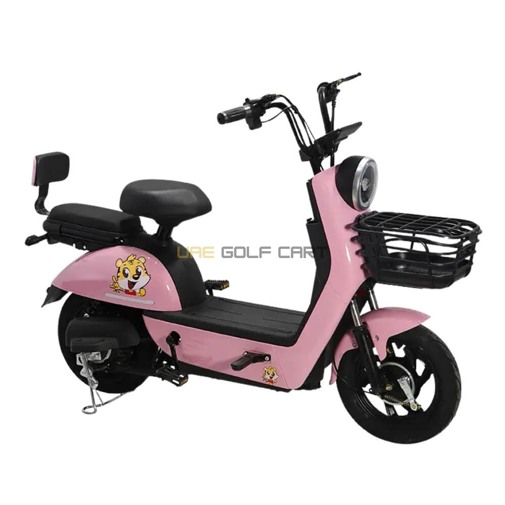 48V 350W Dual Mode Electric Pedal Scooter 2 Seat 35 km/h with LED Display - Electric Grocery Bike - Photo 13 | UAE Golf Cart
