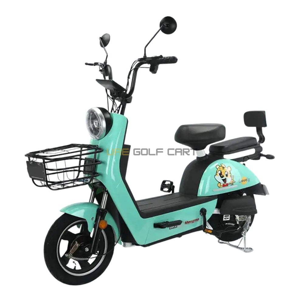48V 350W Dual Mode Electric Pedal Scooter 2 Seat 35 km/h with LED Display - Electric Grocery Bike - Photo 5 | UAE Golf Cart