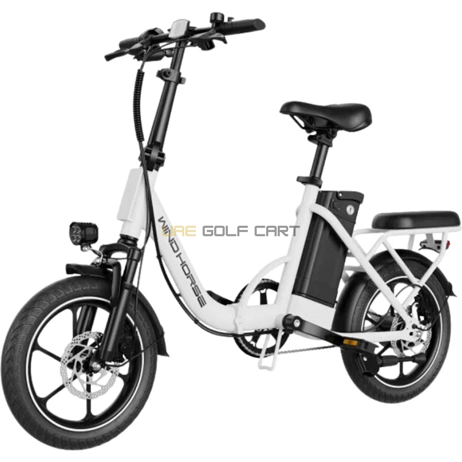 Buy 48V 350W Foldable Carbon Alloy Electric Bike 16" Tires 80kg Capacity - Electric Bikes at UAE Golf Cart