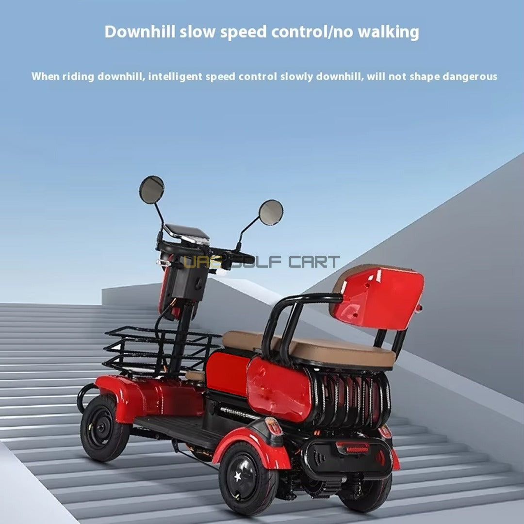 48V 4-Wheel Electric Scooter with Sliding Seats for 3 Passengers, 600W Motor, 30km Range - Electric Motorbikes & Mopeds - Photo 5 | UAE Golf Cart