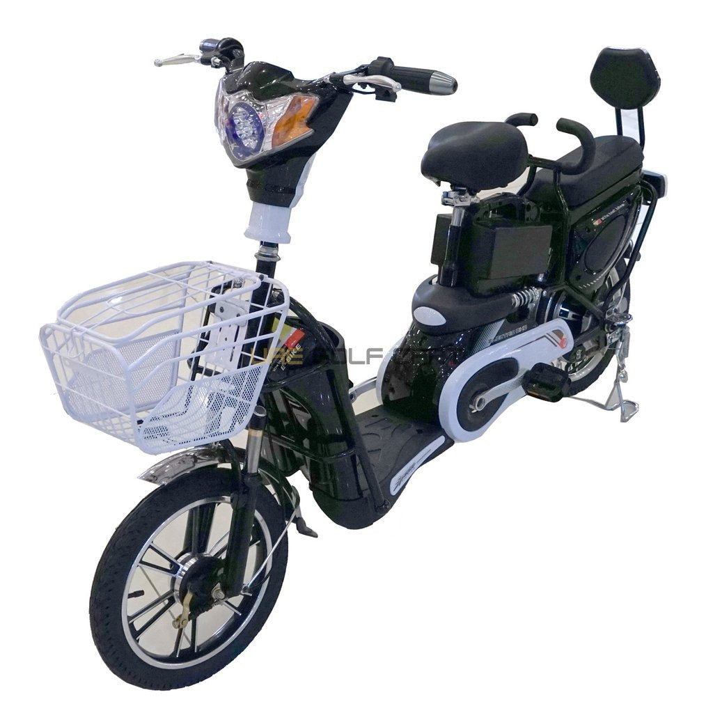 48V 400W Electric Scooter with Pedal and Extra Battery - 25-30 km/h, 20-25 km Range, 16" Wheels, 2 Adult Capacity - Electric Grocery Bike | UAE Golf Cart