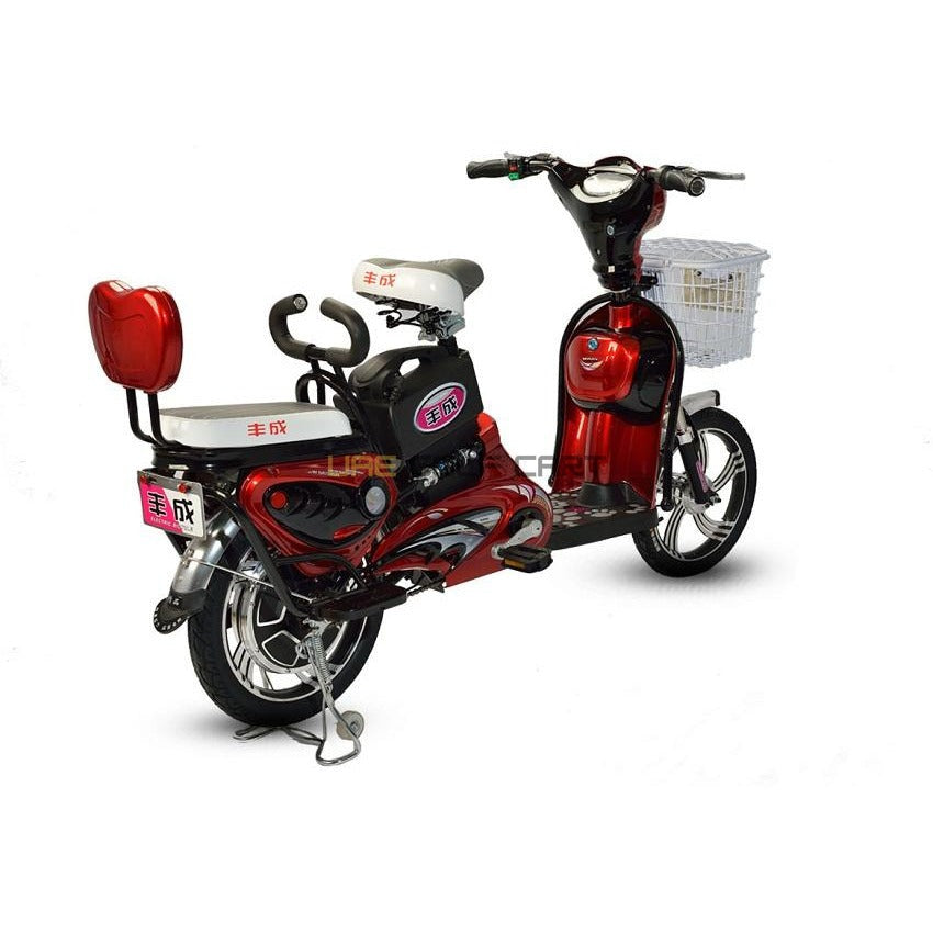 48V 400W Electric Scooter with Pedal and Extra Battery - 25-30 km/h, 20-25 km Range, 16" Wheels, 2 Adult Capacity - Electric Grocery Bike - Photo 21 | UAE Golf Cart